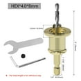 thumbnail image 5 of Precise Woodworking Drill Bit with Adjustable Countersink Depth Stop Hex Shank, 5 of 14