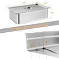 thumbnail image 2 of Set of 6 Hotel Pan, 2.5/4/6 inch Deep Steam Table Pan, Full Size 21 x 13 Inch Anti Jam Stainless Steel Commercial Steamer Pan Food Catering Trays for Hotels Restaurant Food Storage, 2 of 6