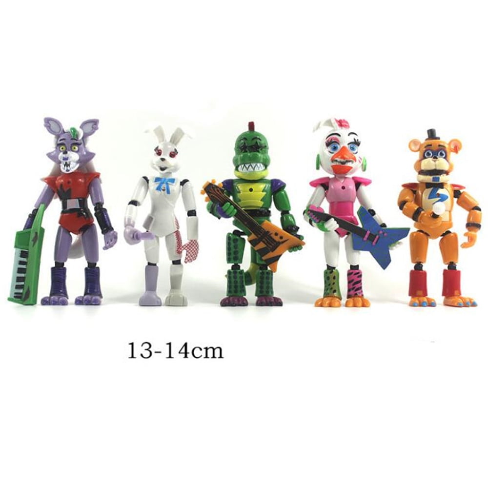 Hot Sell Five Night At Freddy Anime Fnaf Bear Free Assembly Action Figure  Pvc Model Freddy Toys For Children