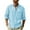 Sky Blue, variant on lmcalzta Men's Linen Shirts Long Sleeve Button down Lapel Collar Regular Fitted Shirt Casual Summer Beach Shirts