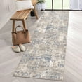 thumbnail image 3 of BERTHMEER 2'x6' Runner Rugs Abstract for Kitchen Hallway Entrance Entryway Dorm Bedroom Modern Contemporary Non Slip Runner Rugs, Beige, 3 of 4