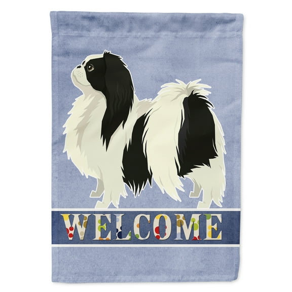 Carolines Treasures CK3607GF Japanese Chin Welcome Flag Garden Size  Small multicolor