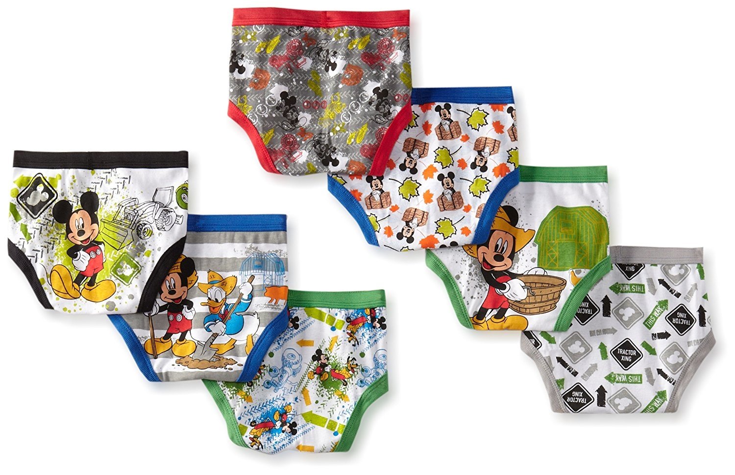 Mickey Mouse Toddler Boy Briefs, 7-Pack, Sizes 2T-4T 