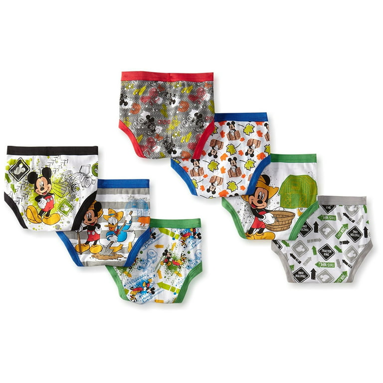 Mickey Mouse Toddler Boy Briefs, 7-Pack, Sizes 2T-4T