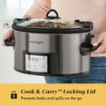thumbnail image 3 of Crock-Pot Programmable 6-Qt Slow Cooker with MyTime Technology, Stainless Steel, 3 of 6