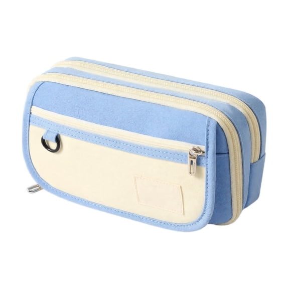 Clearance! Cute Pencil Case - New Style Large Pencil Pouch for Students, High-Value Organizer with Smooth Zipper,Blue