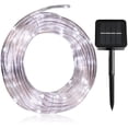 thumbnail image 1 of Cuerda de luz solar Zhivalor 12M 100 LED IP68 blanco cálido y blanco, 1 of 8
