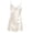 Beige, variant on Koadzawe Women's Satin Sleepwear Cowl Neck Nightgown Sleeveless Spaghetti Strap Slip Dress with Side Slit Smooth Silk Feel Loungewear Elegant Nightwear Casual Beige L