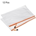 thumbnail image 3 of Unique Bargains A4 Zip File Pouch Document Folders Mesh Zipper Bags, Orange 12 Pack, 3 of 5