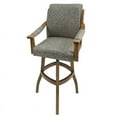 thumbnail image 2 of Home Square 34" Swivel Wood Tall Bar Stool in Peppered Gray - Set of 2, 2 of 3