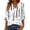 178#Light Gray, variant on Women's 3/4 Length Sleeve V Neck Tops Plus Size Loose Casual Dressy Work Blouses Trendy Daily Outfits Blue 2XL