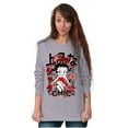 thumbnail image 4 of Kanji Style Betty Boop Classy Chic Women's Long Sleeve T Shirt Brisco Brands S, 4 of 6