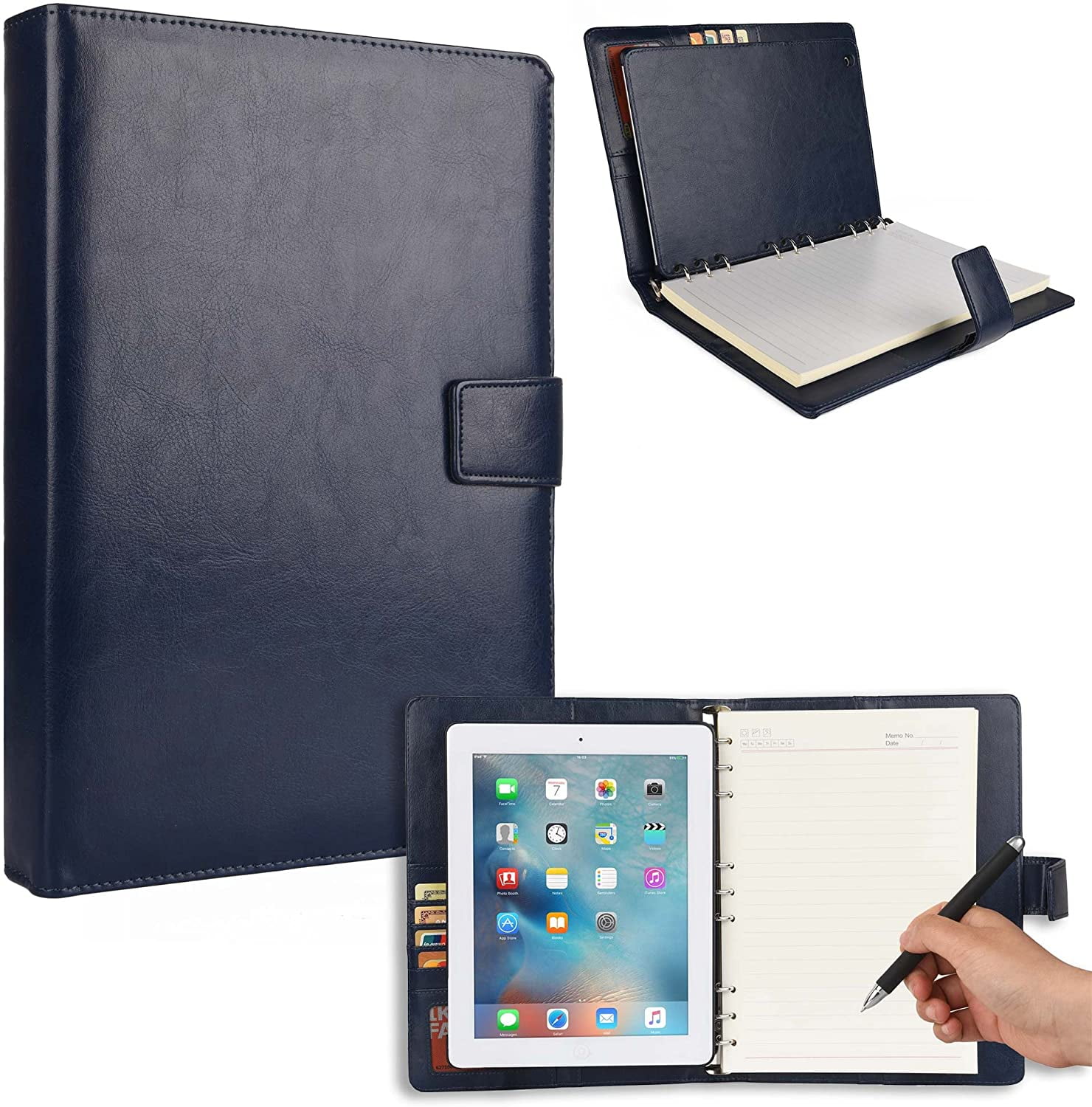Cooper FolderTab [Padfolio Tablet Case with Notepad] for iPad 4, iPad 3
