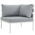 thumbnail image 6 of Modern Contemporary Urban Design Outdoor Patio Balcony Six PCS Sectional Sofa Set, Grey White Gray, Rattan, 6 of 7