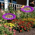 thumbnail image 3 of WKSCLPAI Bird Feeder and Baths for Outdoors,Wrought Iron Standing Bird Feeder,33 Inch Detachable Iron Stand Outdoor Birdbath and Birdfeeder for Outside Garden Yard Lawn Sunflower Decor, 3 of 4