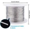 thumbnail image 2 of 1Roll 28 Gauge 984FT 304 Stainless Steel Binding Wire for Jewelry Making Strapping Sculpture Frame Cleaning Brushes Making, 2 of 9