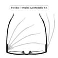 thumbnail image 6 of DOOViC Bifocal Reading Glasses 2.00 2 Pack Black/Tortoise Spring Hinge Quality Blue Light Blocking Readers for Women Men, 6 of 7