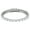 Silver, variant on 14 Carat Moissanite Diamond E Color VS1 Clarity Brilliant Cut 925 Sterling Silver Rose Gold Plated Solitaire Tennis Bracelet