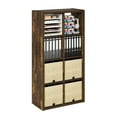 thumbnail image 5 of Furinno CUBICLE Book Shelf, 8-Cube Thick Frame Bookshelf, Horizontally & Vertically Reversible Bookcase with Open Back, 14.6 x 30 x 57.9, for Living Room, Bedroom, Home Office, Amber PINE, 5 of 6