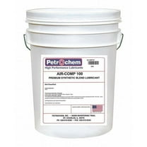 Petrochem Compressor Oil,5 gal.,Pail,Synthetic Oil AIR-COMP 100-005