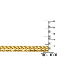 thumbnail image 2 of Dimaya Fine Jewelry Genuine 14k Yellow Gold 5mm Wide Miami Cuban Chain Necklace for Men and Women - Available in 22" 24" 26", 2 of 2