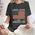 thumbnail image 5 of Icvfdpl Women'S Fashion Casual America July 71Th Anniversary Flag Printed Round Neck Short Sleeve Loose Top T Shirt Trendy Female Outwear, 5 of 7