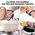 thumbnail image 3 of Cute Chicken Rainbow Flower Love Oven Mitts Heat Resistant - Soft Lining Silicone Mini Oven Mitts with HangingLoop, Kitchen Oven Gloves Heat Resistant 500℉ for Cooking Baking Microwave, 3 of 7