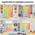 thumbnail image 5 of Easter Kitchen Curtains Window Panels, Spring Rabbits Silhouette Rainbow Ombre Art Insulated Window Treatment Curtain, Grommet Curtains for Bedroom/Living Room/Bathroom, 2 Piece 42"Wx63"L, 5 of 8