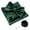 Dark Green, variant on Men’s Royal Blue Pre-tied Bow Tie Set, 4PCS Gift Set with Pocket Square, Cufflinks & Lapel Pin