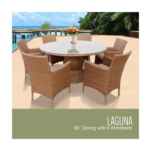 TK Classics LAGUNA-60-KIT-6 Laguna Dining Set Wheat 
