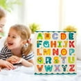thumbnail image 4 of Board puzzle playing Montessori Enseñanza Enseñanza Ayudas Actividad Partido Partido Juguetes Tempranos Aprendizaje para Y Niñas Letras mayúsculas Baoblaze Rompecabezas del alfabeto inglés, 4 of 8