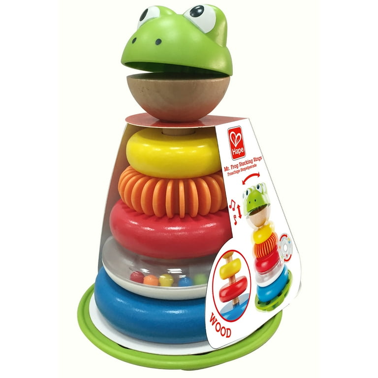 Hiking Frog with Backpack Hanging Strap Mini Figure Red Blue