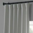 thumbnail image 4 of Colonial Off White Monochromatic Faux Linen Room Darkening Curtain (2 Panels), Colonial Off White, 50W X 63L, 4 of 9