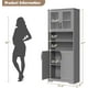 thumbnail image 3 of Gabinete Alto para Baño, Gabinete Independiente con 4 Puertas y Estantes Ajustables, Mueble Moderno para Almacenaje en Cocina, Despensa o Sala, 3 of 9