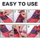 thumbnail image 3 of 5 pares de cordones elásticos autoblocantes para niños, sin ataduras, cordones elásticos sin inmovilizador con 100 cm para adultos, ancianos, discapacitados, corredores, maratón, triatlón, 3 of 5