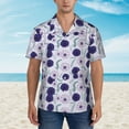 thumbnail image 5 of Uemuo Daisies Flowers Printed Regular Fit Short Sleeve Casual Hawaiian Shirt for Men,Aloha shirt,Tropical shirt,Floral print shirt,Vacation Beach shirt-Medium, 5 of 9