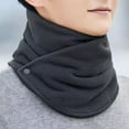 thumbnail image 2 of ZQUUVOU Winter Sacrf for Women Men Solid Color Neck Warmer Ski Mask Neck Gaiter Face Scarf Thick Windproof Scarves Dark Gray, 2 of 4
