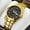 Digital Full Gold Strap Black Surface, variant on Men's Watch Men's Luminous Waterproof Quartz Watch Automatic Movement Luminous Waterproof Calendar Watch Men's Large Digital Elderly Watch Large Display Wristwatch