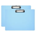 thumbnail image 1 of Uxcell 12.4 x 8.86 Inch Clipboard Landscape, 2 Pack A4 PP Plastic Office Clipboards Low Profile Clip, Blue, 1 of 6