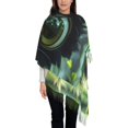 thumbnail image 3 of Sikiie Cute Big-Eyed Black Cat Shawl Wraps Big Scarf Tassel Fall Winter Thick Scarf Warm Shawl Women Fall Gifts, 3 of 8