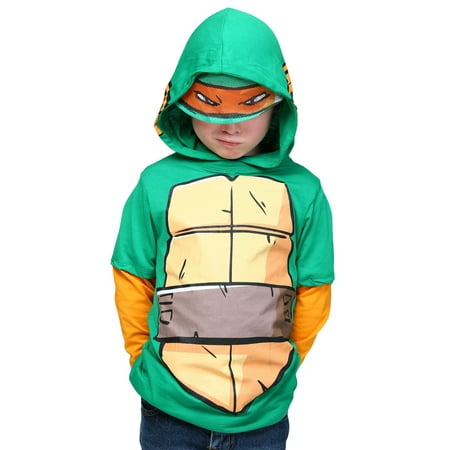 Boys TMNT I Am Mike Costume Hoodie