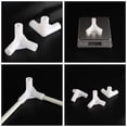 thumbnail image 4 of KAKOWELY 20Pcs Reusable White Plastic Canopy Tent 3 Way Connectors for Frame Support and Garden Use, 4 of 8