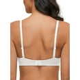 thumbnail image 3 of Deyllo Women's Push Up Bra Plus Size Full Coverage Underwire Support Padded Seamless T Shirt Bra, White 38D, 3 of 5
