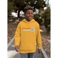 thumbnail image 2 of Retro Dippin' Dots Ice Cream Stripes - Cool Summer Graphic Youth's Hoodie, 2 of 4