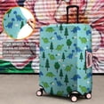 thumbnail image 4 of Light Blue Dinosaurs Forest Pattern Luggage Cover Fashion Suitcase Cover Baggage Covers Fit 25-28 Inch Luggage (Go Travel), 4 of 5