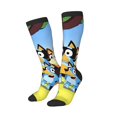 thumbnail image 2 of Saiise Bluey Funny Socks Men Women Boys Kids Adults Novelty Graphic Crew Tube Socks Crazy Design Casual Dress Socks for Sports,Running,Travel, 2 of 7