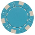 thumbnail image 1 of 50 Clay Composite Dice Striped 11.5-Gram Poker Chips (Light Blue), Light Blue Chips By Da Vinci, 1 of 1