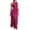 Hot Pink, variant on YuXingFu Summer Dresses with Sleeves Casual Maxi Scoop Neck Plus Size Womens Dress Sleeveless Solid Color Long Casual Summer White S