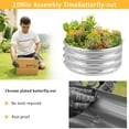 thumbnail image 4 of gardeal Galvanized Raised Garden Bed Kit, Rustproof Steel Metal Planter Box for Outdoor Flowers & Vegetables, 3x3x1FT, 4 of 9