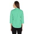 thumbnail image 4 of Inkmeso Stylish Mandarin Collar Top For Women Casual Solid Relaxed-Fit Zipper Front Tunic, 4 of 7